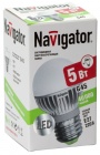 Лампа светодиодная  Navigator NLL-G45-5-230-4k-E27  (холодный свет, 5 Вт, 230В)