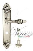 Дверная ручка Venezia на планке PL90 мод. Casanova (натур. серебро + чернение) сантехн