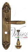 Дверная ручка Venezia на планке PL90 мод. Angelina (мат. бронза) сантехническая, повор