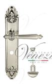 Дверная ручка Venezia на планке PL90 мод. Pellestrina (натур. серебро + чернение) сант