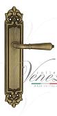 Дверная ручка Venezia на планке PL96 мод. Vignole (мат. бронза) проходная